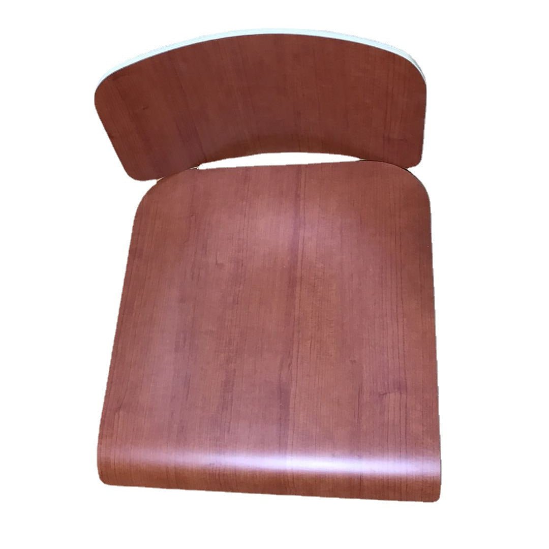 Curved wooden chair seat and back, suitable for bulk purchasing from China for custom furniture manufacturing.