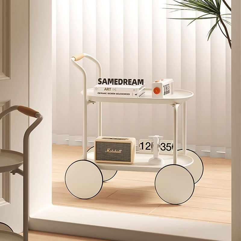 Minimalist rolling trolley suitable for living rooms or balconies, with easy movement feature. Products available for wholesale directly from China.