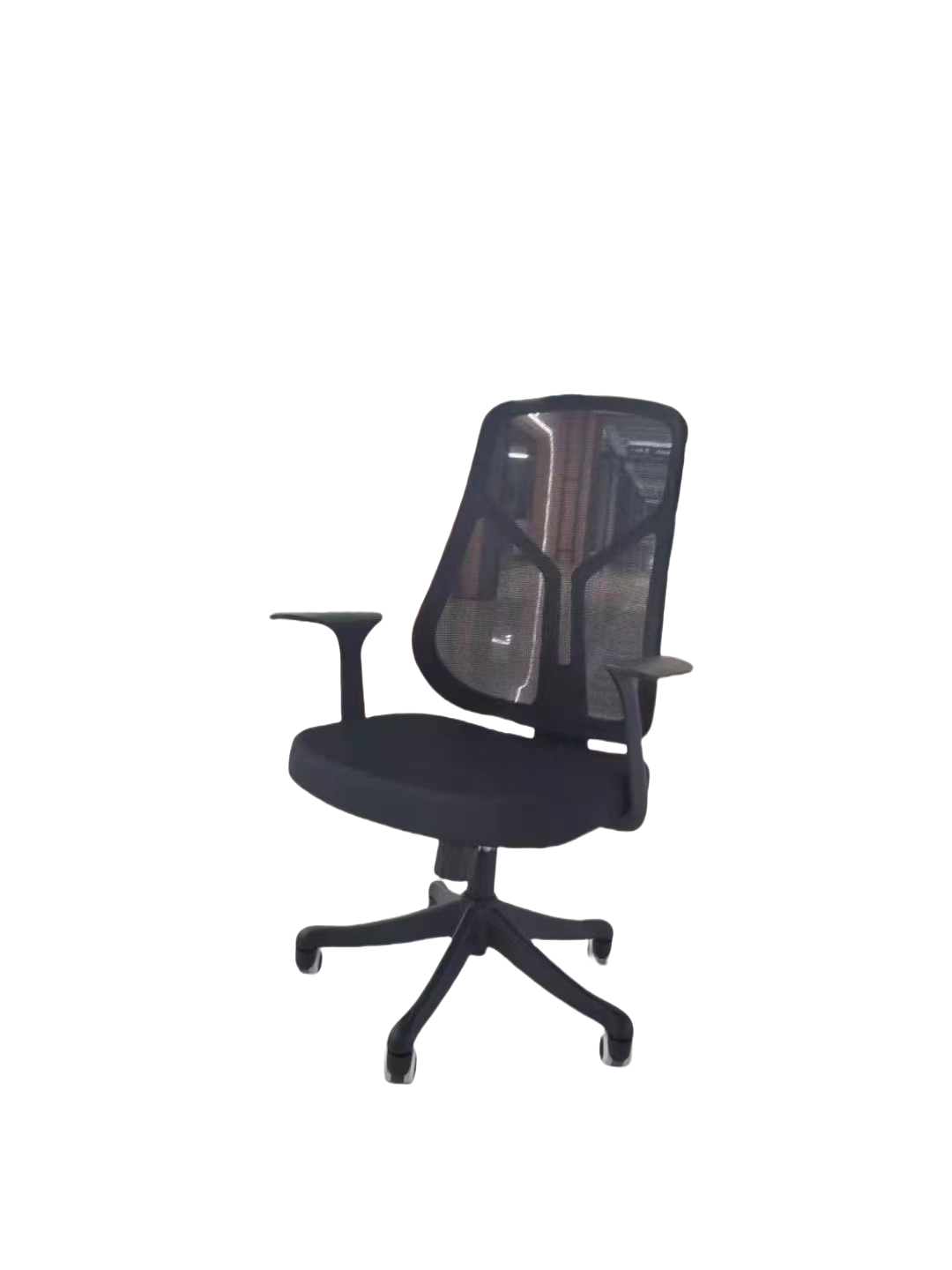 Ergonomic mesh office chair with lumbar support and adjustable armrests, ideal for long work hours in offices or home workspaces. Suitable for wholesale buyers looking to source directly from a Chinese manufacturer.