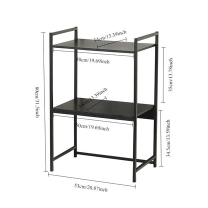 Multi-layer storage rack suitable for kitchen or office use, featuring versatile design for holding appliances or books. Direct wholesale from China’s leading manufacturer.