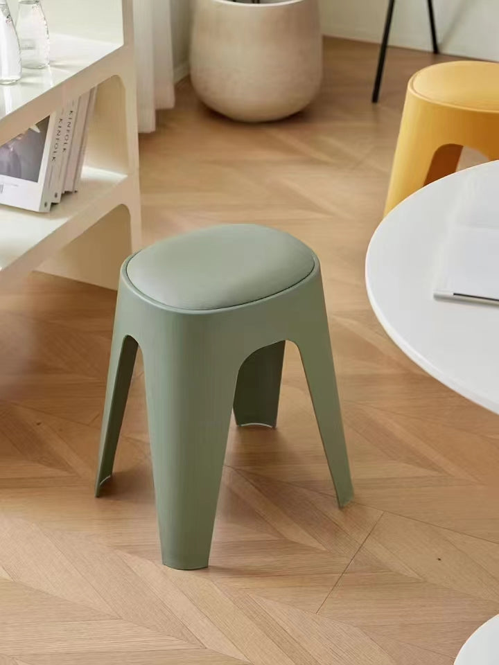 Stackable stool, ideal for home or commercial use, offering space-saving benefits and comfort. Great for wholesale buyers looking to source directly from China.