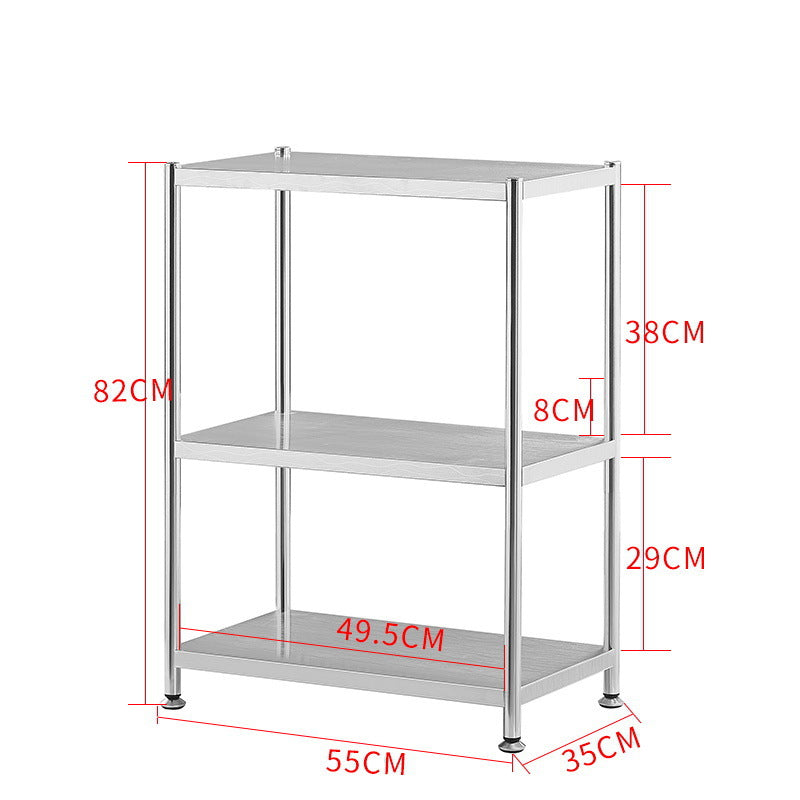 Three-tier shelving unit for home or office organization, customizable for wholesale orders, ideal for maximizing space in kitchens, offices, or retail environments. Suitable for bulk purchasers seeking direct supply from a Chinese manufacturer.