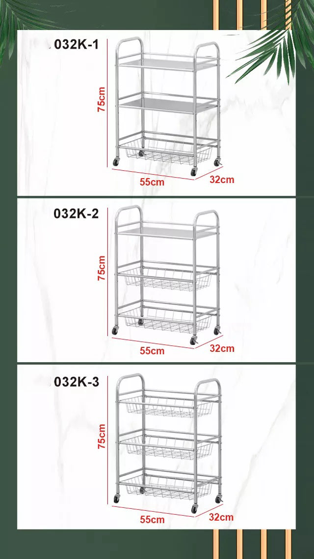 Three-tier movable storage racks for multi-purpose organization, ideal for kitchen and office spaces. Wholesale options available directly from China.