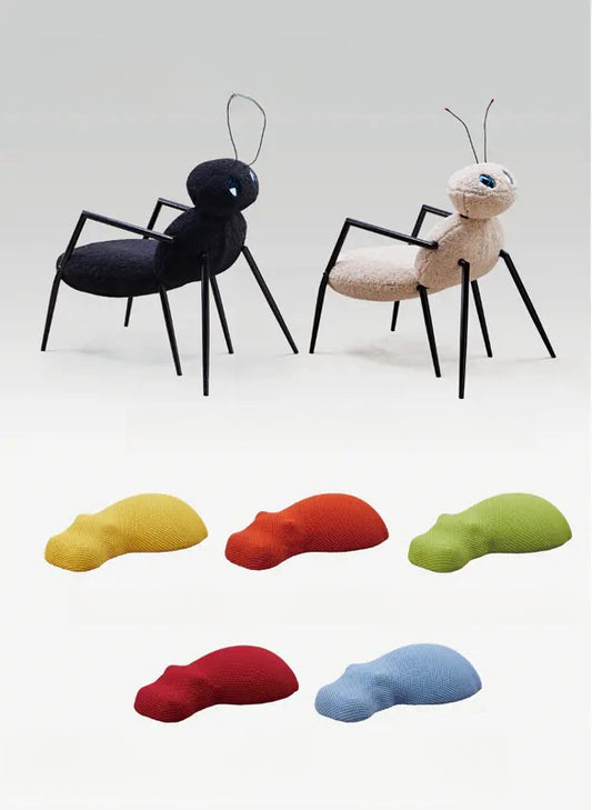 Ant-inspired creative lounge chairs with playful design, ideal for modern commercial and home spaces; direct wholesale from China available for bulk orders.