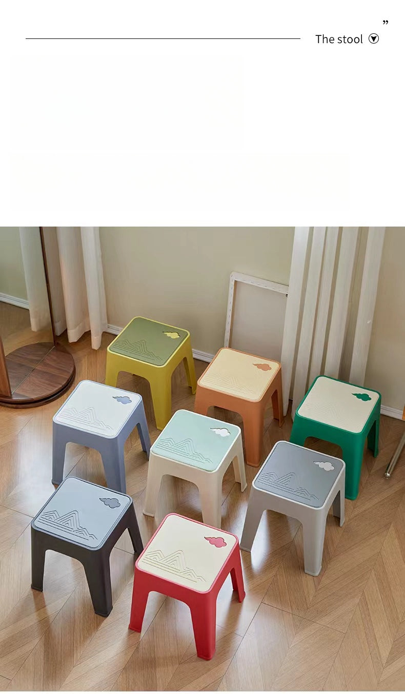 Stackable multifunctional stools for living rooms, office lounges, and commercial spaces, ideal for wholesale from China with customizable options.