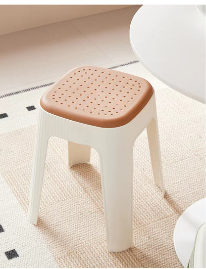 Stackable Nordic stool with durable construction and breathable seat, ideal for home, office, cafes, and collaborative spaces. Great for wholesale import directly from China.