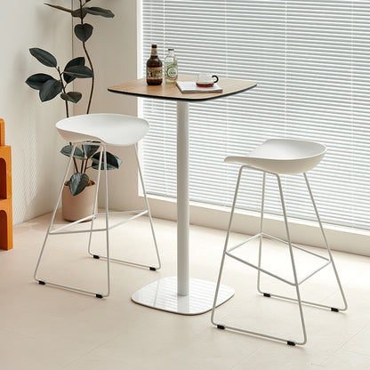 Café bistro table and bar stools arranged by the window, ideal for cafés, restaurants, and social spaces. Wholesale furniture solution from China, perfect for bulk orders.