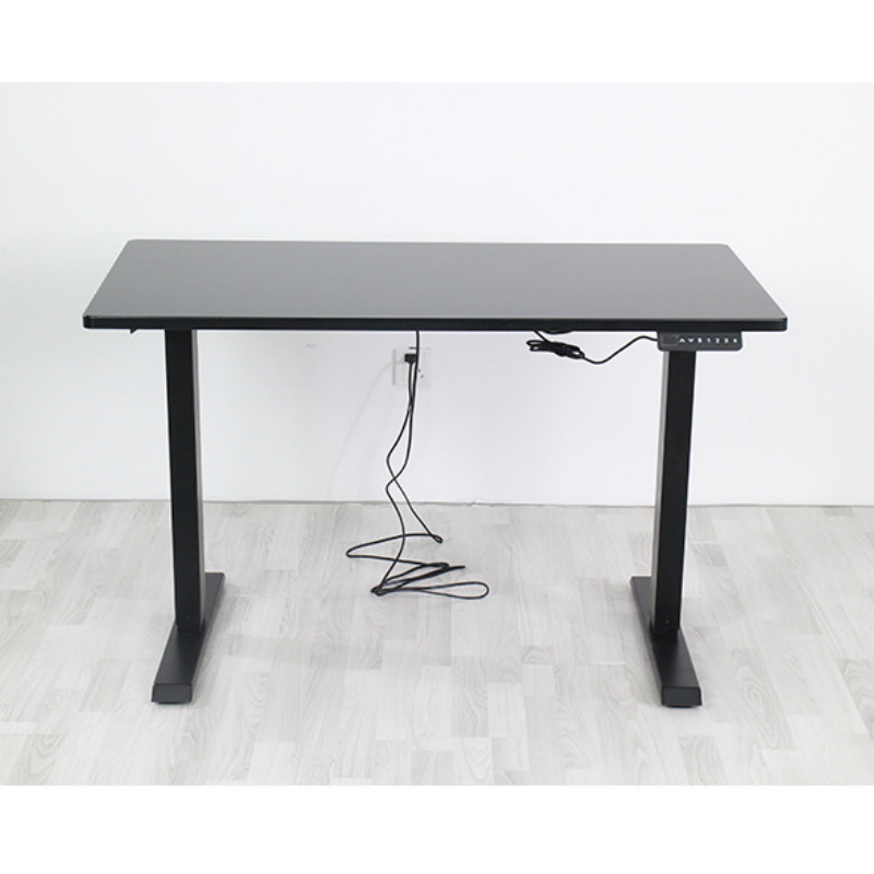 Electric adjustable office desk with control panel, ideal for ergonomic workstations. Suitable for home offices, corporate environments, and coworking spaces. Perfect for bulk orders and wholesale from a Chinese manufacturer.