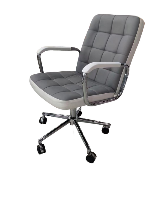 Modern office leather chair with padded seat and ergonomic design for office and meeting use, suitable for bulk purchases from Chinese wholesale suppliers.