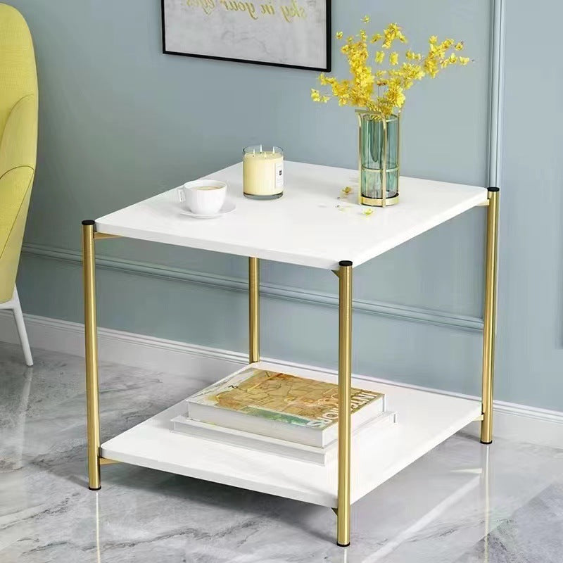 Side table with a modern two-tier design, ideal for living room or lounge use. A versatile piece suitable for office or home interiors, perfect for wholesale orders directly from China.