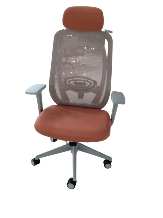 Ergonomic office chair with high back mesh, adjustable headrest, and armrests, ideal for office and home workspace. Direct wholesale option from Chinese manufacturers. Suitable for bulk orders and professional environments.