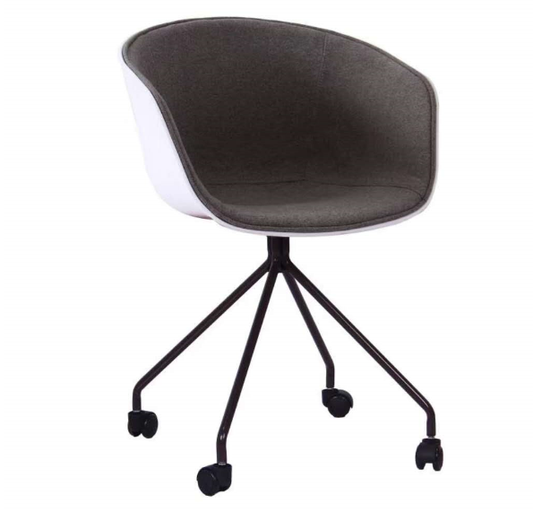 Office chair with caster wheels, suitable for office and conference environments. Ideal for wholesale direct from China, offering comfort and mobility for commercial and residential projects.