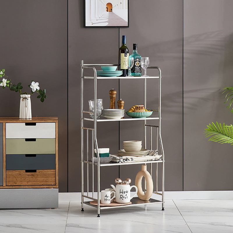 Multi-purpose shelving rack for home or commercial use, ideal for storing kitchen essentials, decor, or office supplies. Perfect for bulk or wholesale purchase directly from China.