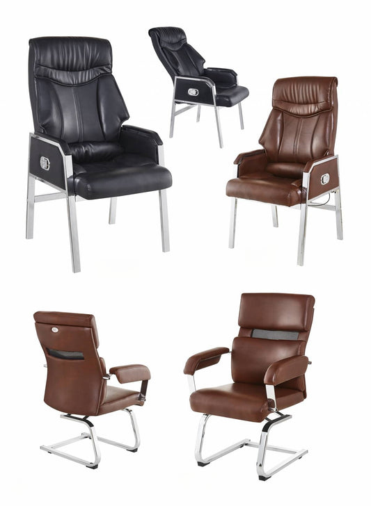 Executive office and conference chairs including leather and mesh-backed designs, ideal for professional settings and available for direct bulk sourcing from China. Suitable for office spaces, reception areas, and creative home office setups. Customizable features enhance flexibility for large orders.