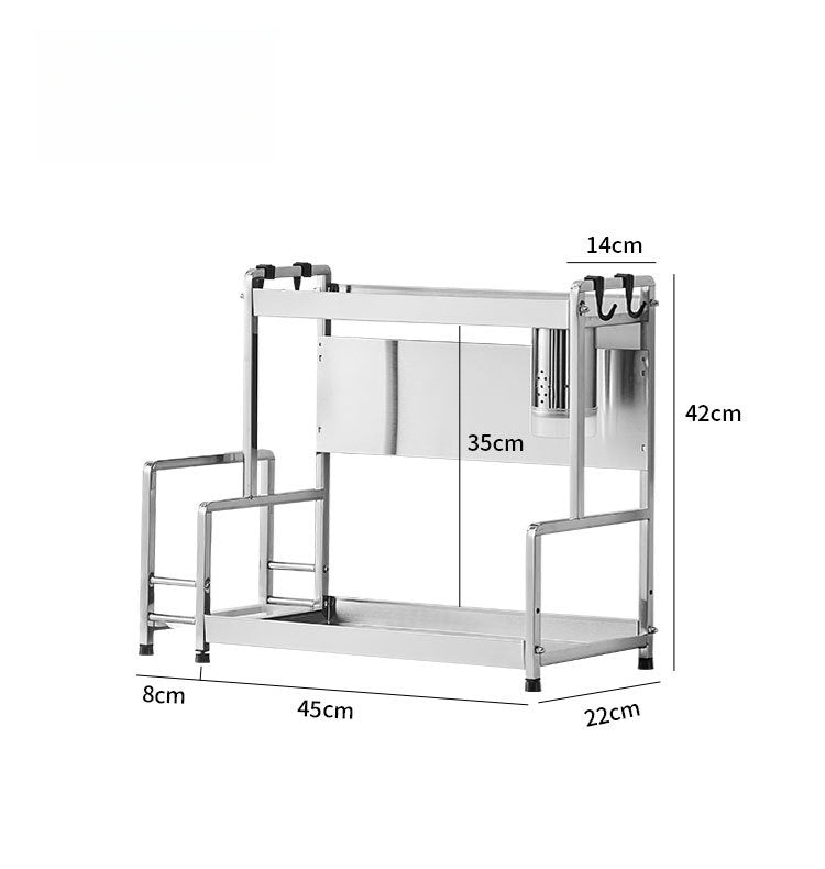 Multifunctional 2-tier kitchen spice rack for countertop organization, ideal for home kitchens, restaurants, and business displays. Suitable for commercial bulk orders with direct sourcing from Chinese suppliers.