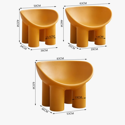 Wholesale modern sculptural chairs with ergonomic design, ideal for commercial projects such as cafes, hotels, and creative interiors. Directly available from China for bulk orders.