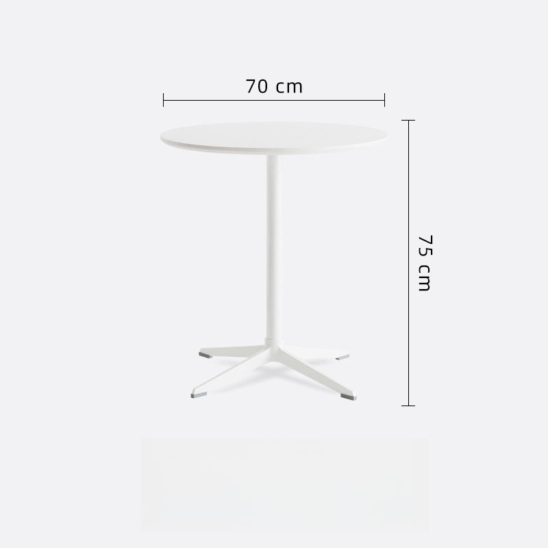 Round dining table suitable for cafes, bistros, and dining spaces; ideal for wholesale purchase directly from China for bulk orders. Customizable options available for various settings.