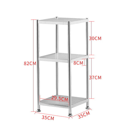 Three-tier kitchen storage rack, easy to assemble, suitable for home, office, or retail use. Designed for buyers seeking wholesale solutions directly from China for large-scale commercial or creative projects.