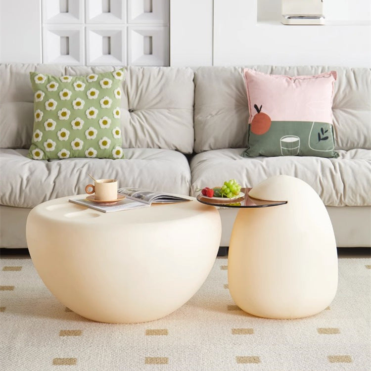 Modern coffee table set in living room, designed for direct wholesale from China, with multifunctional and stylish use for lounges or homes.