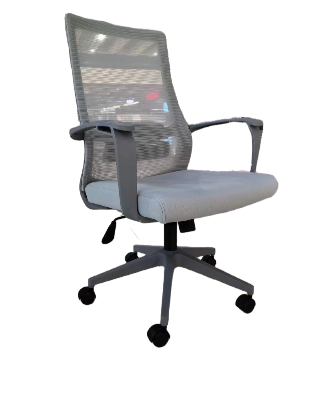 Ergonomic mesh swivel office chair with adjustable features, ideal for home offices and workspaces, available for wholesale directly from China.