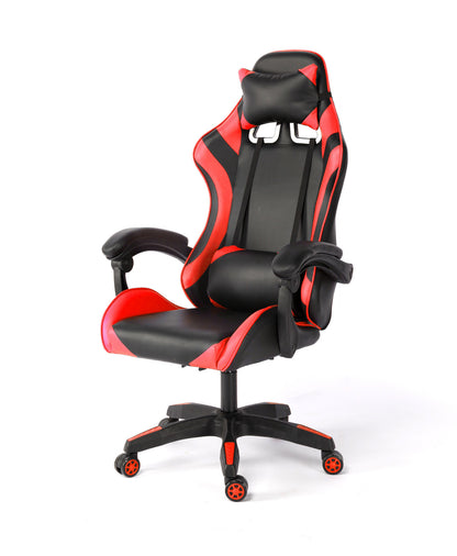 Ergonomic reclining office and gaming chair with headrest, lumbar support, and adjustable height, designed for bulk furniture import from China.