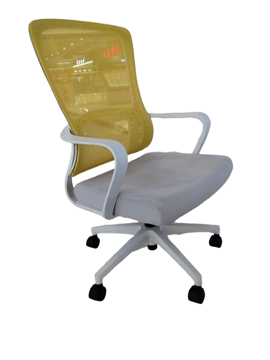 Ergonomic office chair with breathable mesh back, high-quality adjustable design for office or home workspace, suitable for bulk purchasing directly from Chinese manufacturer.