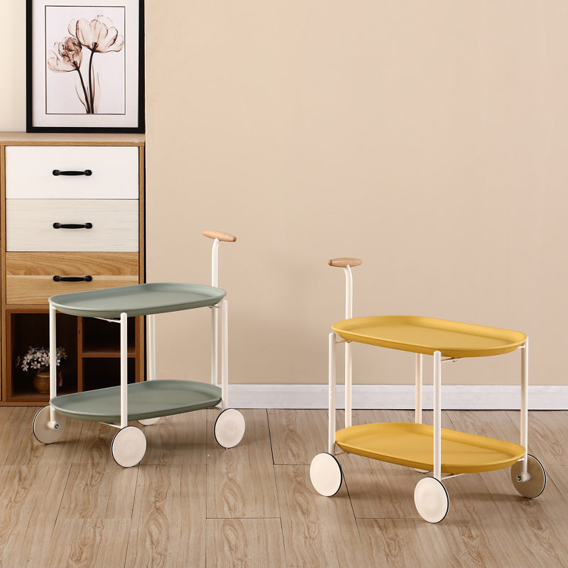 Movable multi-purpose side tables with wheels for easy mobility, ideal for living rooms, offices, or creative spaces. Excellent for wholesale buyers seeking versatile furniture solutions directly from China.