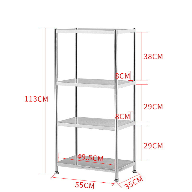 4-tier shelving unit, ideal for kitchens, offices, and retail spaces, perfect for organizing and maximizing storage. Designed for wholesale buyers, customizable for bulk orders from Chinese manufacturers.