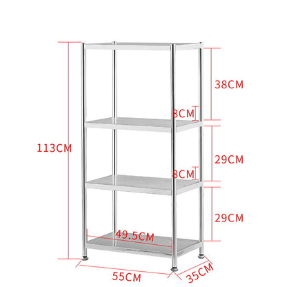 4-tier shelving unit, ideal for kitchens, offices, and retail spaces, perfect for organizing and maximizing storage. Designed for wholesale buyers, customizable for bulk orders from Chinese manufacturers.