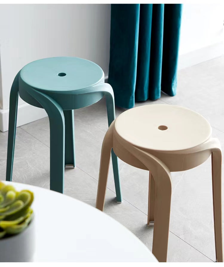 Stackable modern stools in a minimalist style, ideal for cafes, restaurants, lounges, and workspaces. Wholesale options available for large-scale commercial buyers directly from China.