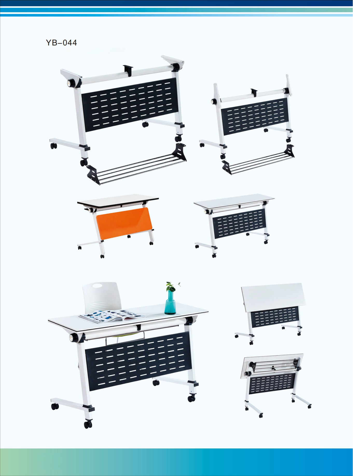 Foldable Mobile Conference Table for Office, School, Training, and Events - Wholesale from China, Model YB-044