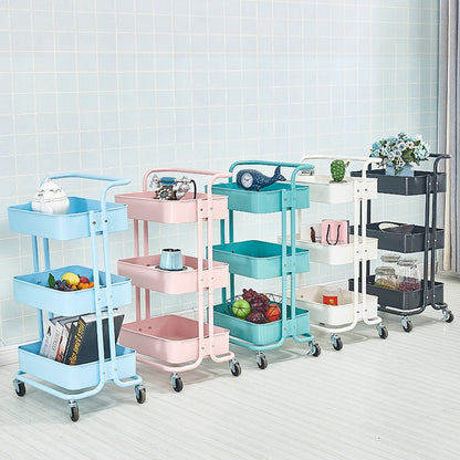 Multi-layer rolling storage carts with various compartments for organizing items. Ideal for use in kitchens, offices, or living rooms. Perfect for bulk wholesale purchases from China, suitable for easy transport and versatile storage in multiple settings.