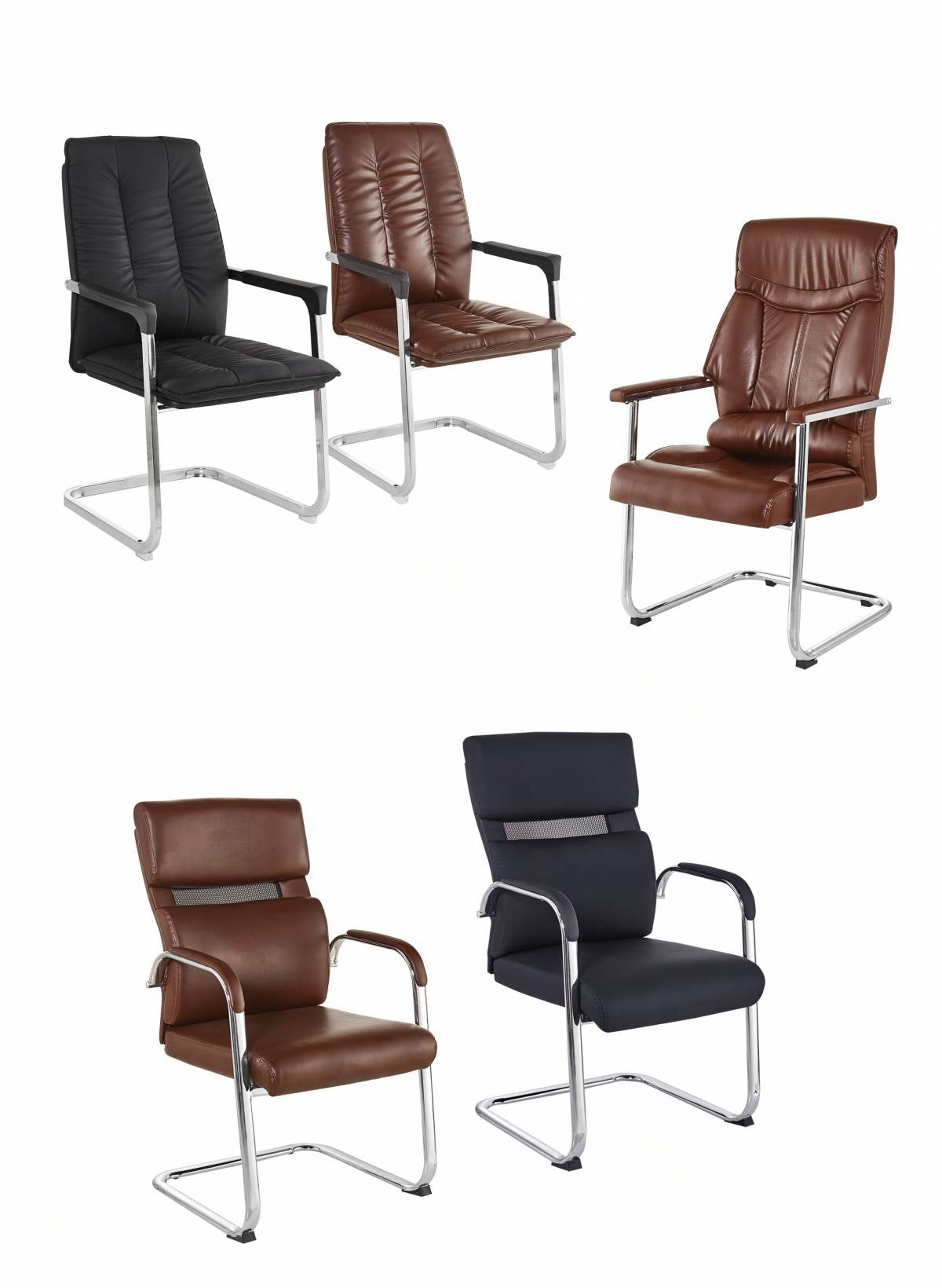 Leather office chairs with armrests, ideal for conference rooms, executive suites, and waiting areas. Wholesale purchasing from trusted Chinese manufacturer.