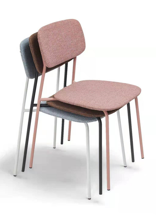 Stackable modern chairs designed for cafes, restaurants, offices, and waiting rooms, available for direct wholesale from a leading Chinese manufacturer.