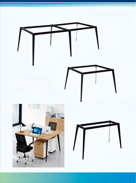 Wholesale Office Desk, Face-to-Face Modern Workstation, Collaborative Staff Desk for Office Spaces, Direct from China, Model YB-BGZ-3