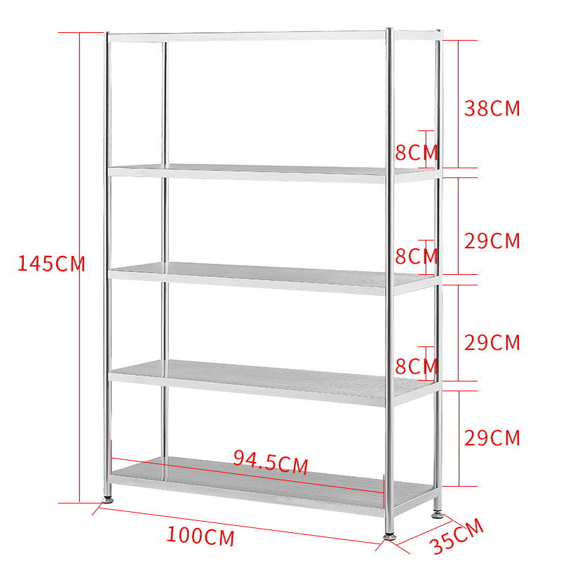 Storage shelving unit with multiple tiers, ideal for kitchens, offices, and retail spaces. Suitable for wholesale purchase directly from a Chinese manufacturer for bulk orders and commercial use. Easily assembled with customizable options for versatile storage solutions.