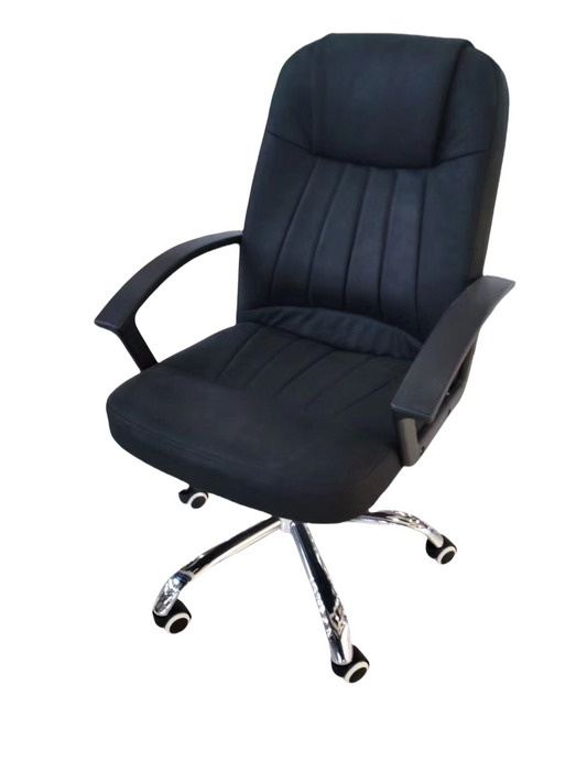 Ergonomic leather office chair with swivel functionality, ideal for conference rooms, corporate offices, and home workstations. Perfect for bulk purchasing directly from Chinese manufacturers.