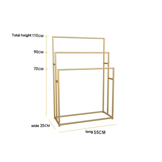 Clothing rack with a space-saving design, suitable for organizing or displaying clothes in homes or retail environments. Ideal for bulk buyers looking for wholesale options direct from China.