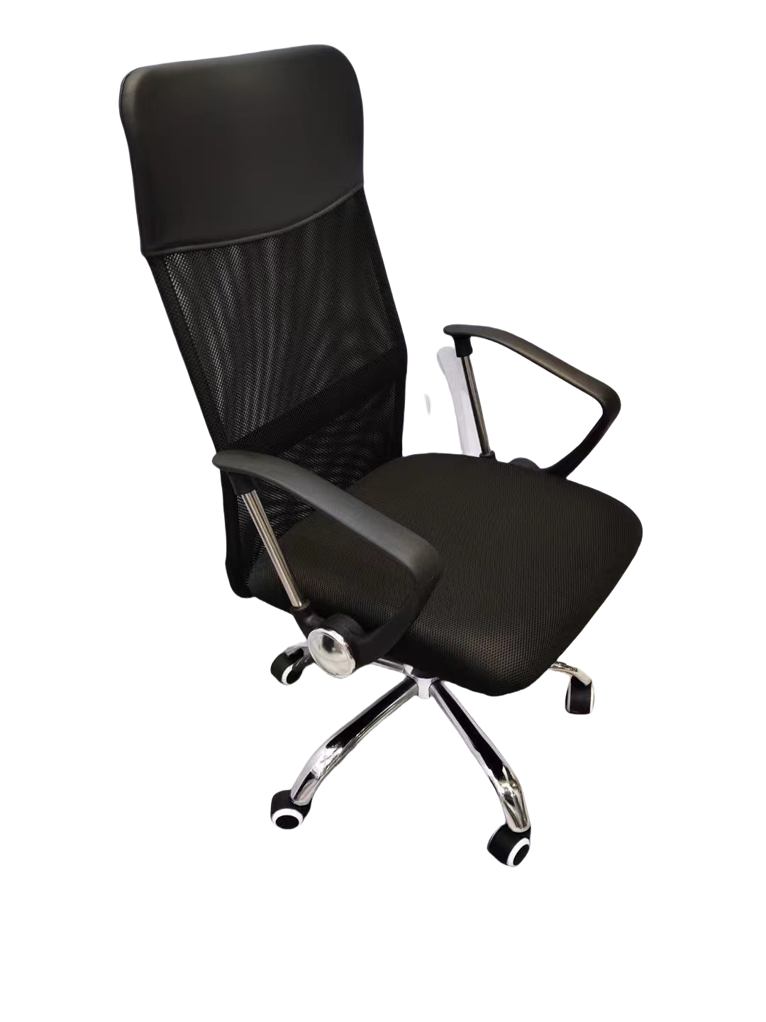 Ergonomic mesh office chair with high back, adjustable features, and swivel base for professional office and home workstation use. Ideal for bulk wholesale orders from China.