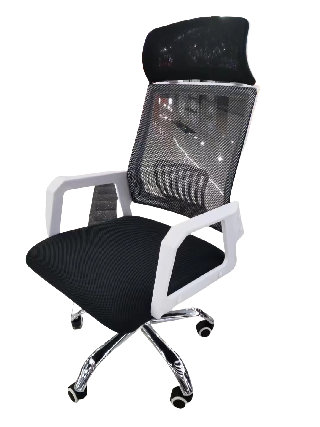 Ergonomic high back mesh office chair with adjustable headrest and 3D armrests, ideal for office, conference rooms, and home workspaces. Perfect for wholesale buyers seeking bulk pricing direct from China.