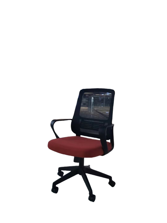 Ergonomic mesh office chair with lumbar support, 360-degree swivel, and adjustable features for home or professional workspaces, ideal for bulk wholesale orders from China.