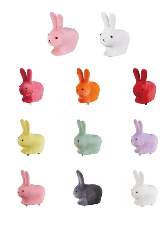 Rabbit-shaped lounge chairs with playful animal-inspired design, suitable for homes, offices, or commercial spaces. Available for wholesale directly from China.