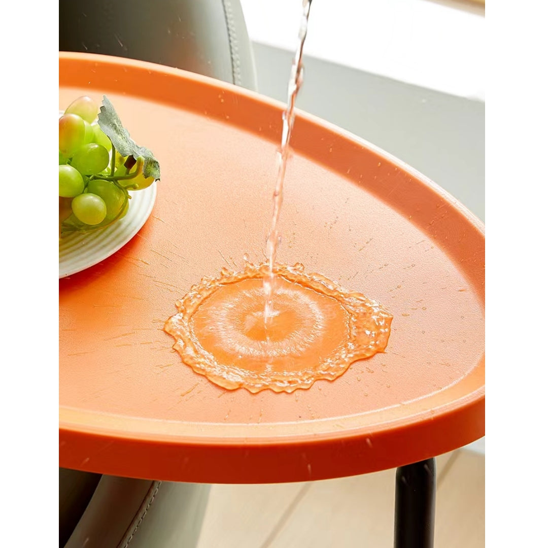 Water-resistant side table ideal for use in living rooms, bedrooms, home offices, and commercial spaces, showcasing easy cleaning and practicality for bulk wholesale from a Chinese manufacturer.