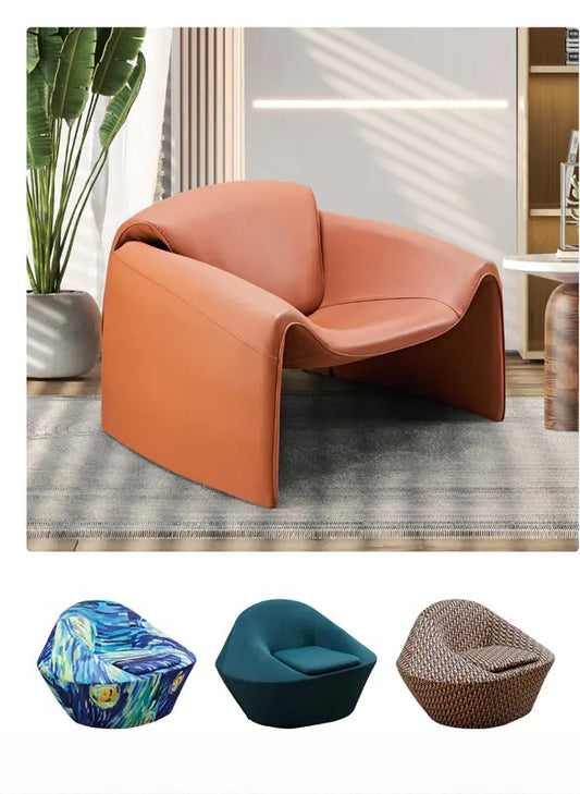 Ergonomic lounge chair for modern spaces and creative interior designs, available for bulk purchasing directly from Chinese supplier. Perfect for living rooms, hotel lobbies, and commercial settings.