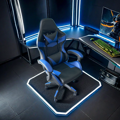 Ergonomic gaming chair with headrest and lumbar support, adjustable height and reclining angle, ideal for office, home, and gaming setups. Boost productivity and comfort with wholesale options from China.