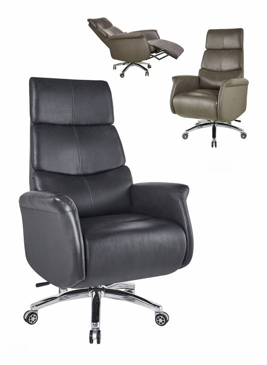 Executive reclining office chairs with ergonomic design, adjustable armrests, and lumbar support, ideal for commercial offices, home workspaces, and bulk wholesale from China.