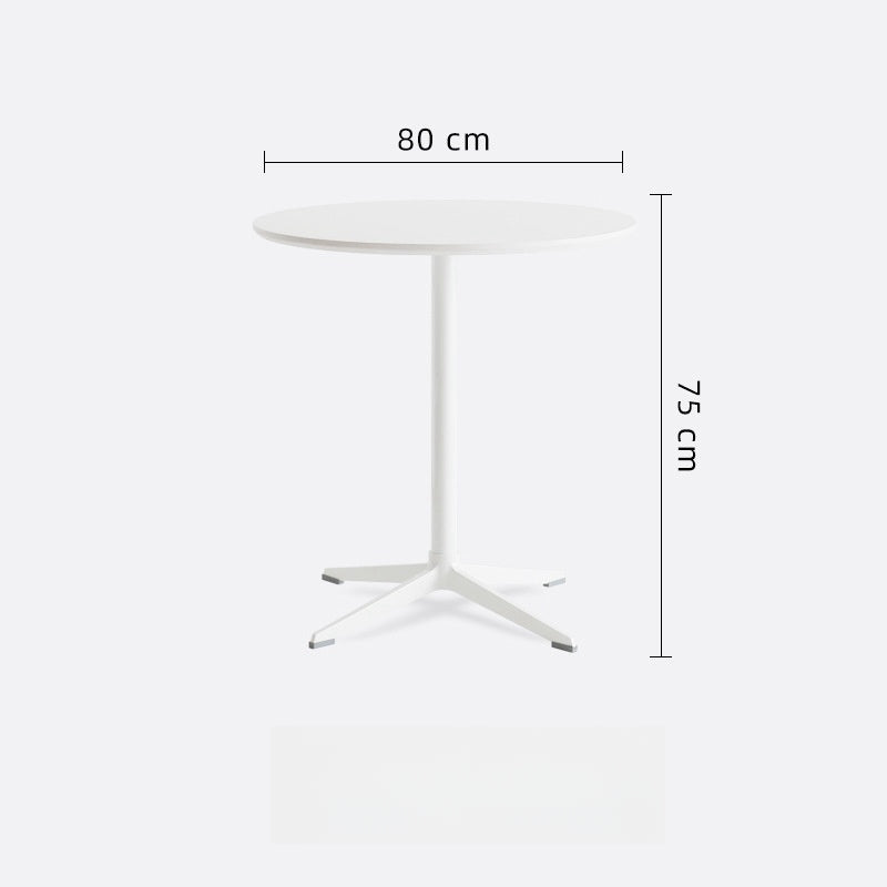 Round dining table ideal for cafes, bistros, restaurants, and homes, available for bulk orders directly from China. Suitable for commercial and residential use, customizable design.