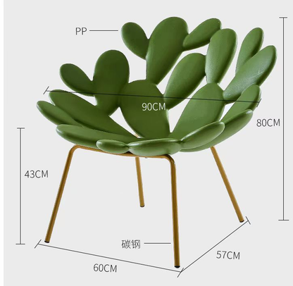 Modern petal-inspired lounge chair for living rooms, hotel lounges, and conference rooms, available for direct wholesale from China with customizable options.