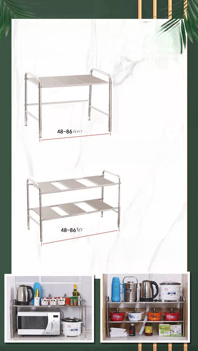 Adjustable multi-layer storage rack for kitchen or office organization, customizable size, ideal for wholesale orders directly from China-based manufacturer.