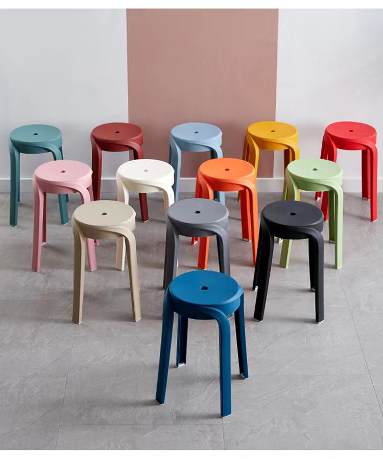 Stackable stools for dining areas, cafes, lounges, workspaces, and event venues; ideal for wholesale buyers sourcing from China.